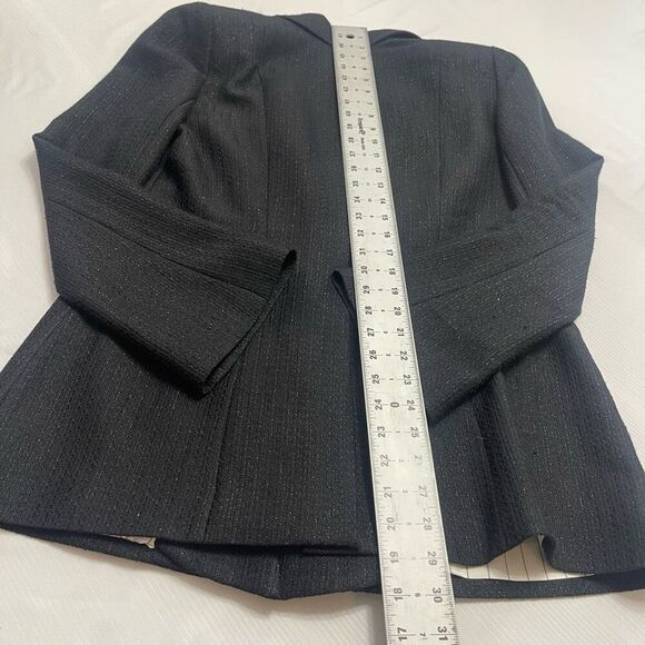 B Louise Women’s Black Wool Blend Pant Suit Pant Set Size 14 - Picture 8 of 14